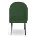 Kit 2 Cadeiras Poltrona de Jantar Ariel Suede Verde Pés de Ferro Preto - Pallazio