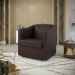 Kit 2 Poltronas Decorativa Ana Corano Marrom Pés Cromado - Pallazio