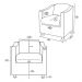 Kit 2 Poltronas Decorativa Ana Corano Marrom Pés Cromado - Pallazio