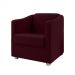 Kit 2 Poltronas Decorativa Ana Suede Marsala Pés Cromado - Pallazio