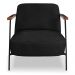 Kit 2 Poltronas Decorativa Celeste Linho Bouclê Preto Base de Ferro Preto - Pallazio