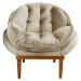 Kit 2 Poltronas Decorativa Marcela Veludo Base Madeira Castanho - Pallazio