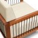 Kit 2 Poltronas Decorativa Marilia Linho Bege Base em Madeira Castanho - Pallazio