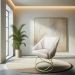 Kit 2 Poltronas Luxo Alana Suede Bege Base de Ferro Dourado - Pallazio