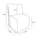 Kit 2 Poltronas Luxo Aurora Linho Base de Ferro Dourado - Pallazio