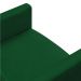Kit 2 Poltronas Nina Suede Verde Pés Palito Castanho - Pallazio
