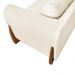 Kit 2 Poltronas Para Sala de Estar Lottus Linho Natural Pés Castanho - Pallazio