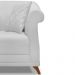 Kit 2 Poltronas Para Sala de Estar Vênus Linho Cinza Pés Castanho - Pallazio