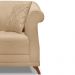 Kit 2 Poltronas Para Sala de Estar Vênus Linho Dourado Pés Castanho - Pallazio