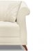Kit 2 Poltronas Para Sala de Estar Vênus Linho Natural Pés Castanho - Pallazio