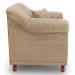 Kit 2 Poltronas Para Sala de Estar Vênus Suede Bege Pés Castanho - Pallazio