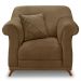 Kit 2 Poltronas Para Sala de Estar Vênus Suede Caramelo Pés Castanho - Pallazio