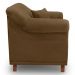 Kit 2 Poltronas Para Sala de Estar Vênus Suede Caramelo Pés Castanho - Pallazio