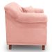 Kit 2 Poltronas Para Sala de Estar Vênus Veludo Rosa Pés Castanho - Pallazio