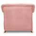 Kit 2 Poltronas Para Sala de Estar Vênus Veludo Rosa Pés Castanho - Pallazio