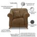 Kit 2 Poltronas e Sofá Living 2 Lugares 1,60m Vênus Suede Caramelo Pés Castanho - Pallazio
