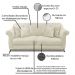 Kit 2 Poltronas e Sofá Living 2 Lugares 1,60m Vênus Veludo Bege Pés Castanho - Pallazio