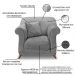 Kit 2 Poltronas e Sofá Living 2 Lugares 1,60m Vênus Veludo Cinza Grafite Pés Castanho - Pallazio