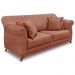Kit 2 Poltronas e Sofá Living 2 Lugares 1,60m Vênus Veludo Cobre Pés Castanho - Pallazio