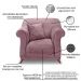 Kit 2 Poltronas e Sofá Living 2 Lugares 1,60m Vênus Veludo Uva Pés Castanho - Pallazio