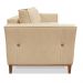 Kit 2 Poltronas e Sofá Living 2 Lugares 1,70m Vega Linho Dourado Pés Castanho - Pallazio