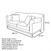 Kit 2 Poltronas e Sofá Living 2 Lugares 1,80m Vênus Suede Marrom Café Pés Castanho - Pallazio