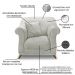 Kit 2 Poltronas e Sofá Living 2 Lugares 1,80m Vênus Veludo Cinza Prata Pés Castanho - Pallazio