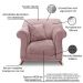 Kit 2 Poltronas e Sofá Living 2 Lugares 1,80m Vênus Veludo Lílas Pés Castanho - Pallazio