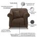 Kit 2 Poltronas e Sofá Living 2 Lugares 1,80m Vênus Veludo Marrom Pés Castanho - Pallazio