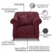 Kit 2 Poltronas e Sofá Living 2 Lugares 1,80m Vênus Veludo Vinho Pés Castanho - Pallazio