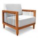 Kit 2 Poltronas e Sofá Living 2 Lugares Marilia 1,60m Linho Cinza Base em Madeira Castanho - Pallazio