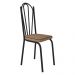 Kit 4 Cadeiras de Cozinha Alabama Estampado Rattan Bege Pés de Ferro Preto - Pallazio