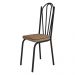 Kit 4 Cadeiras de Cozinha Alabama Estampado Rattan Bege Pés de Ferro Preto - Pallazio