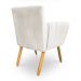Kit 6 Poltronas Decorativa Leticia Suede Pés Palito Castanho - Pallazio