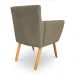 Kit 8 Poltronas Decorativa Leticia Suede Marrom Rato Pés Palito Castanho - Pallazio