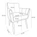 Kit 8 Poltronas Decorativa Leticia Suede Marsala Pés Palito Castanho - Pallazio