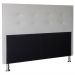 Kit Cabeceira e Calçadeira Baú Casal 1,40m Berlim Corano Branco - Pallazio
