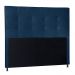 Kit Cabeceira e Calçadeira Baú Casal 1,40m Berlim Suede Azul Marinho - Pallazio