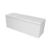 Kit Cabeceira e Calçadeira Baú Casal 1,40m Roma Corano Branco - Pallazio