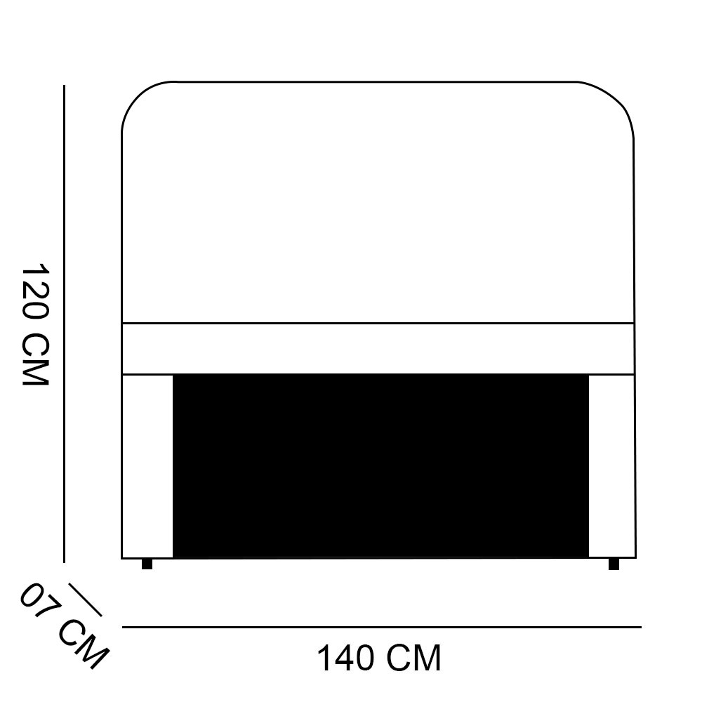 Kit Cabeceira e Calçadeira Baú Casal 1,40m Roma Suede Azul Marinho - Pallazio