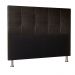 Kit Cabeceira e Calçadeira Baú Casal 1,40m Roma Suede Marrom - Pallazio