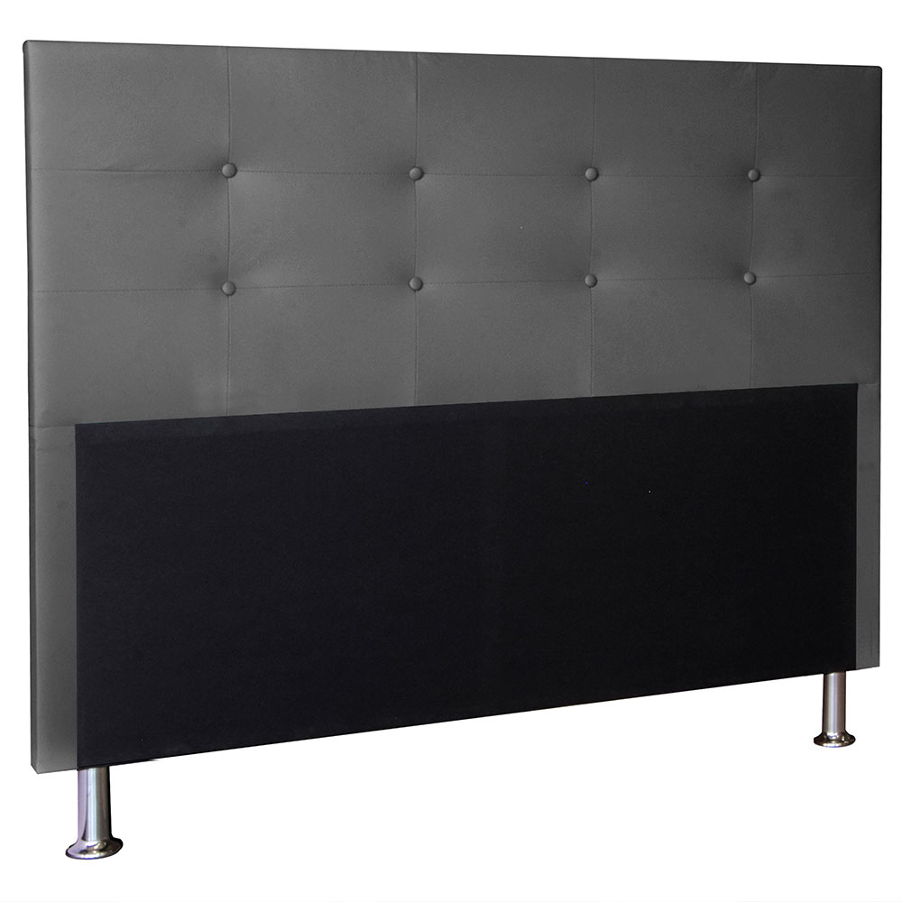 Kit Cabeceira e Calçadeira Baú King 1,95m Berlim Corano Cinza - Pallazio