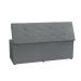 Kit Cabeceira e Calçadeira Baú Queen 1,60m Berlim Suede Cinza - Pallazio