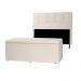 Kit Cabeceira e Calçadeira Baú Queen 1,60m Roma Corano - Pallazio