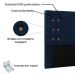 Kit Cabeceira e Calçadeira Recamier Casal 1,40m Gênova Suede Azul Marinho - Pallazio