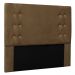 Kit Cabeceira e Calçadeira Recamier Casal 1,40m Gênova Suede Caramelo - Pallazio