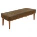 Kit Cabeceira e Calçadeira Recamier Casal 1,40m Gênova Suede Caramelo - Pallazio