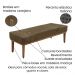 Kit Cabeceira e Calçadeira Recamier Casal 1,40m Gênova Suede Caramelo - Pallazio