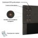 Kit Cabeceira e Calçadeira Recamier Casal 1,40m Gênova Suede Cinza - Pallazio