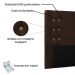 Kit Cabeceira e Calçadeira Recamier Casal 1,40m Gênova Suede Marrom Café - Pallazio